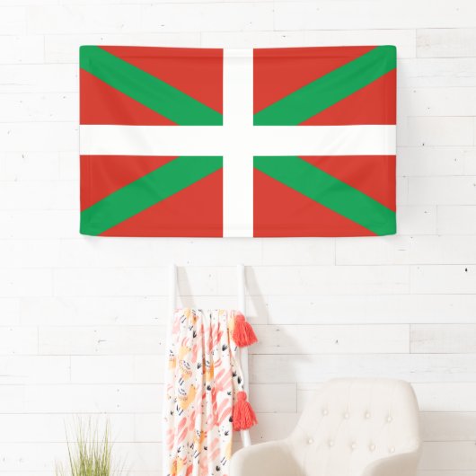 Euskadi Flag Basque Ikurrin Ikurrina Spandoek (Insitu)