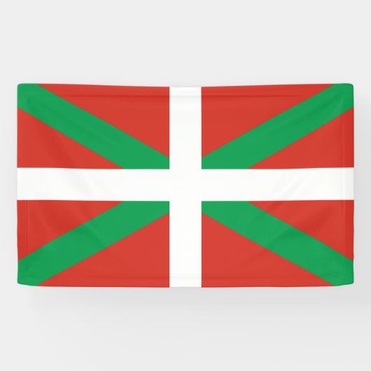 Euskadi Flag Basque Ikurrin Ikurrina Spandoek (Horizontaal)