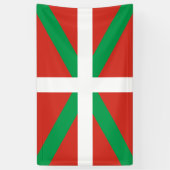 Euskadi Flag Basque Ikurrin Ikurrina Spandoek (Verticaal)