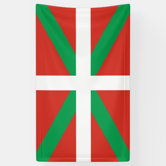 Euskadi Flag Basque Ikurrin Ikurrina Spandoek (Verticaal)