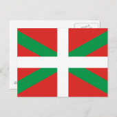 Euskadi Flag Briefkaart (Voorkant / Achterkant)