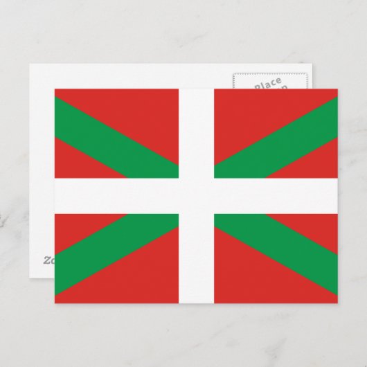 Euskadi Flag Briefkaart (Voorkant / Achterkant)