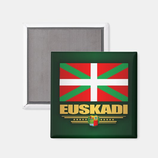 Euskadi Flag Magneet (Voorkant / Achterkant)