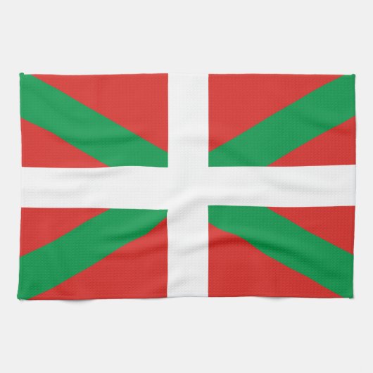 Euskadi Flag Theedoek (Horizontaal)