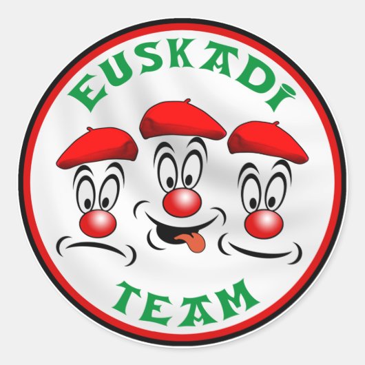 Euskadi Team Ronde Sticker (Voorkant)
