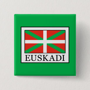 Euskadi Vierkante Button 5,1 Cm