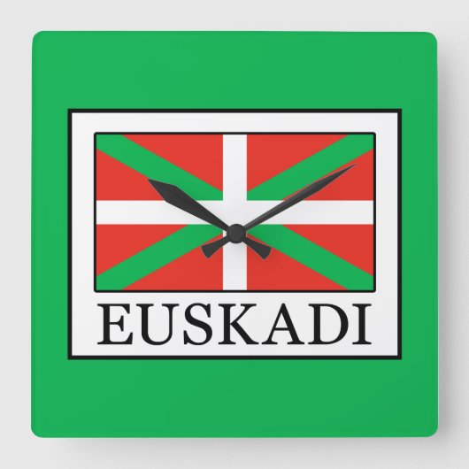 Euskadi Vierkante Klok (Voorkant)