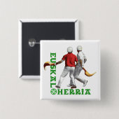 Euskal Herria Baskische sport jai alai (jai-alai) Vierkante Button 5,1 Cm (Voorkant /achterkant)