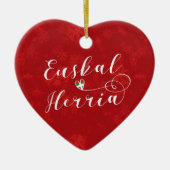 Euskal Herria Heart, Ornament met kerstbomen (Voorkant)