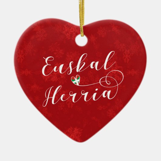 Euskal Herria Heart, Ornament met kerstbomen (Voorkant)