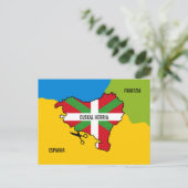 Euskal Herria Ikurriña eta euskal independent entz Briefkaart (Staand voorkant)