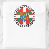 Euskal Herria-Sticker Ronde Sticker (Tas)