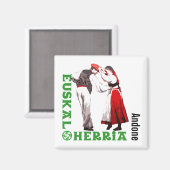 Euskal Herria, traditionele Baskische dansen: Magneet (Voorkant / Achterkant)