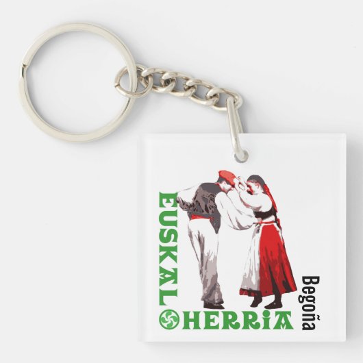 Euskal Herria, traditionele Baskische dansen: Sleutelhanger (voorkant)