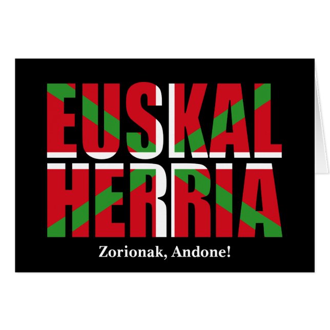 Euskal Herria vormt de Baskische vlag Ikurriña: (Voorkant Horizontaal)