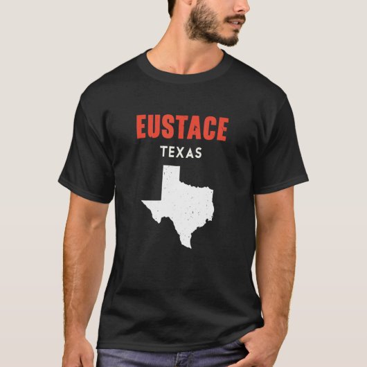 Eustace Texas Verenigde Staten State America Trave T-shirt (Voorkant)
