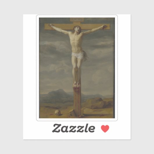 Eustache Le Sueur - Kruisiging Sticker (Vel)