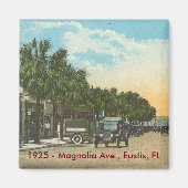 EUSTIS, FL - 1925 - Magnolia Ave. Magneet (Voorkant)