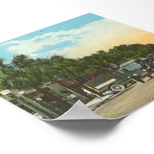 EUSTIS, FL - Downtown, 1925 Poster (Hoek)