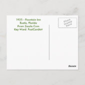 Eustis, FL - Fountain Inn - 1925 Briefkaart (Achterkant)
