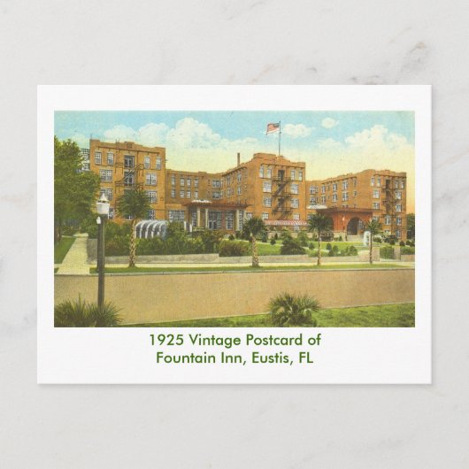 Eustis, FL - Fountain Inn - 1925 Briefkaart (Voorkant)
