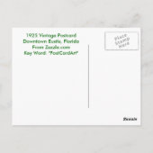 Eustis, FL - Magnolia Ave - 1925 Briefkaart (Achterkant)