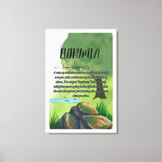 Euthymia Canvasprint Canvas Afdruk (Voorkant)