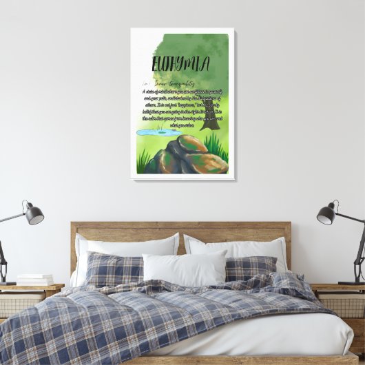 Euthymia Canvasprint Canvas Afdruk (Insitu (Slaapkamer))