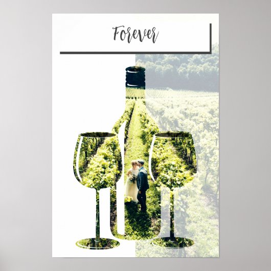 Euwige liefde in de wijngaard, stencil met eigen f poster (Voorkant)