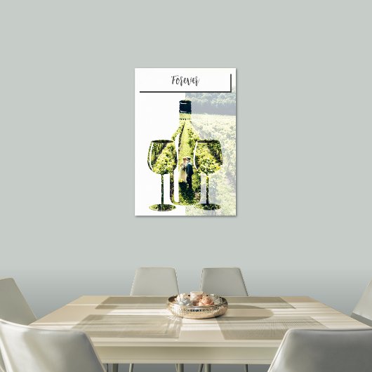 Euwige Liefde in de Wijngaard, stencil op maat gem Poster