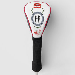 Euwige Liefde Valentijn Romantische Vector Golfclu Golfheadcover