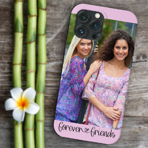 Euwige Vriendschapsfoto Mooie Hart Typografie Case-Mate iPhone Case