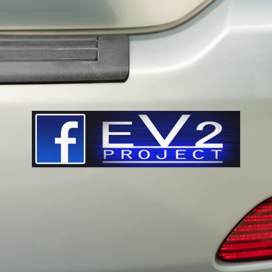 EV2 Project Bumpersticker! Bumpersticker (Op auto)