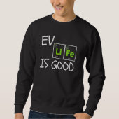 EV Life Periodic Table of Elements Eco Mode Electo Trui (Voorkant)