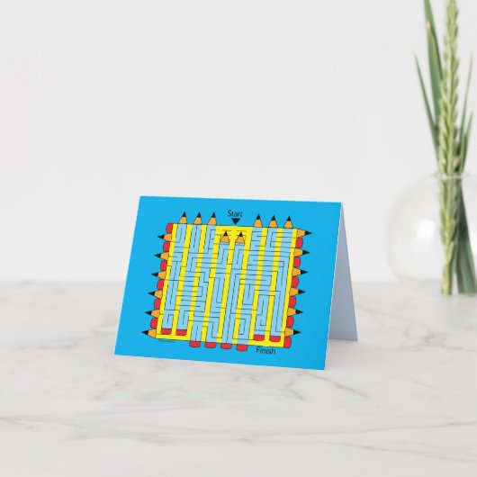 EV___Pencil Maze Notitiekaartje (Voorkant)