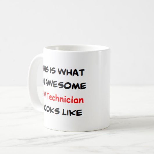 ev-technicus, geweldige koffiemok (Voorkant links)