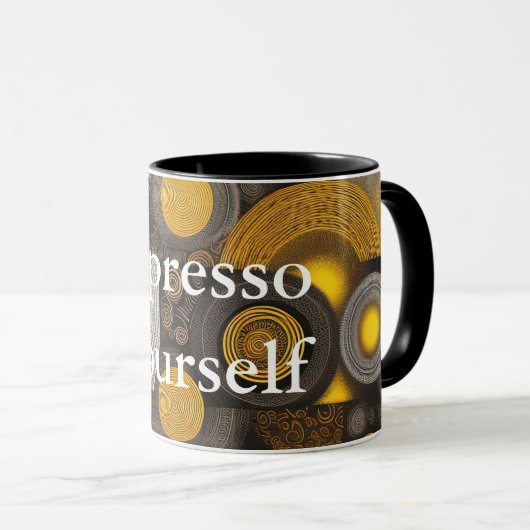 Eva 2 Abstract Ontwerp Combo Mok (Voorkant rechts)