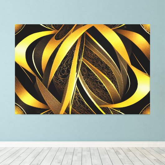 Eva 4 Abstract Design Canvas Afdruk (Insitu (Houten vloer))
