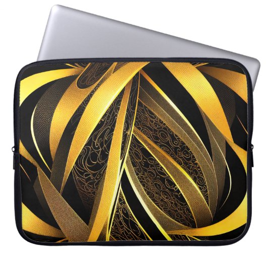 EVA 4 Abstract ontwerp Laptop Hoesje Sleeve (Voorkant)