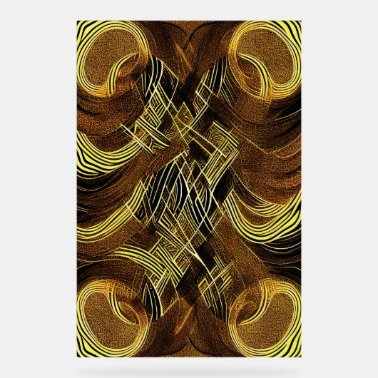 EVA 6 Abstract Ontwerp Acryl Teken Bord (Voorkant)