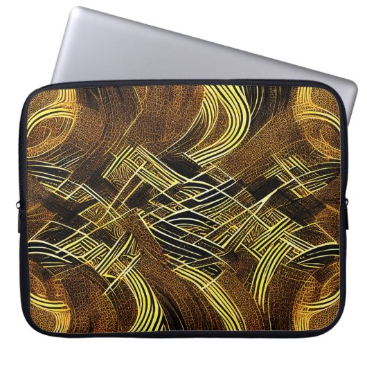 EVA 6 Abstract ontwerp Laptop Hoesje Laptop Sleeve (Voorkant)