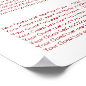 Eva Bamboo laat de Chinese weddenschapskaart achte Poster (Hoek)