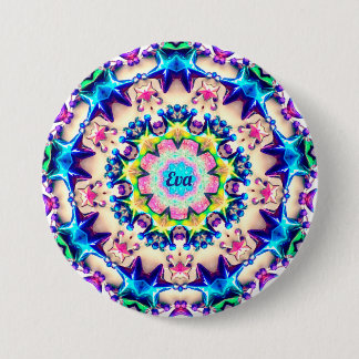 EVA~ Birthday Star Pattern Persoonlijk ~ Ronde Button 7,6 Cm