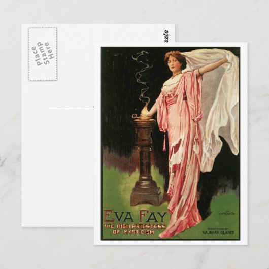 Eva Fay ~ De hoge prioriteit van het mysticisme Ma Briefkaart (Voorkant / Achterkant)