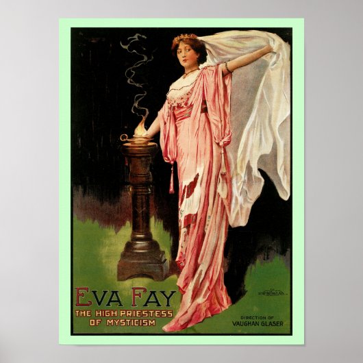 Eva Fay ~The High Priestess of Mysticism Poster (Voorkant)