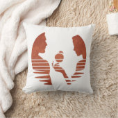 Eva geeft Adam een appel, Grunge versie 3/3 Kussen (Deken)