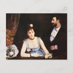 Eva Gonzales - Een doos in het Italiaanse theater Briefkaart