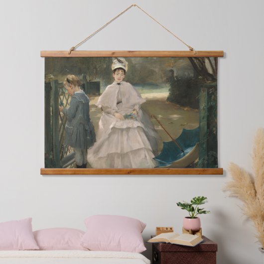 Eva Gonzales Nanny en Child Impressionism Art Hangend Wandkleed (Slaapkamer)