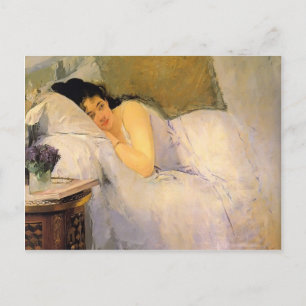 Eva Gonzales- Woman Awakking Briefkaart