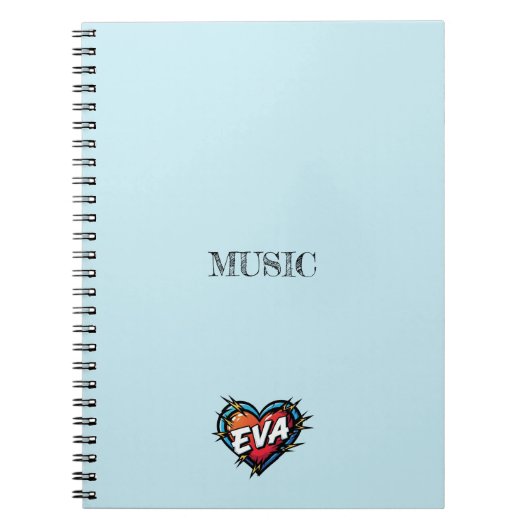 Eva Hart Blauw Notitieboek (Voorkant)